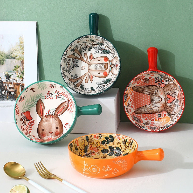 BowLift | Handmade Animal Flower Large Ceramic Bowl