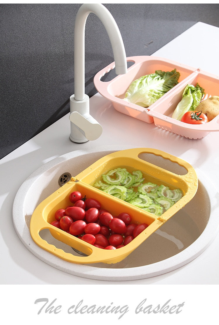 BowLift | Collapsible Fruit Vegetable Drain Basket