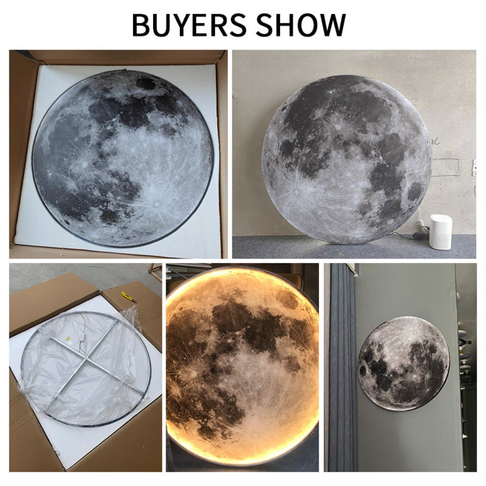 BowLift | 3D LED Moon or Earth Ceiling or Wall Lamp (3 Styles) 24CM-80CM