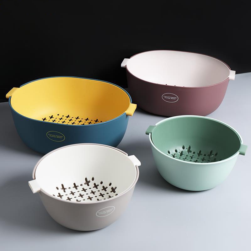 BowLift | Kitchen Double Drain Vegetable Basket