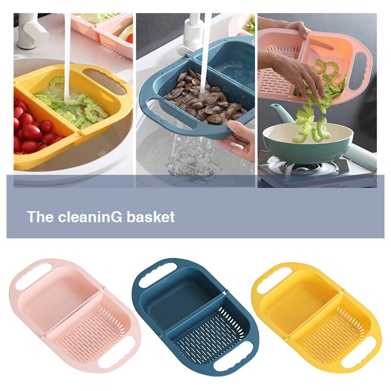 BowLift | Collapsible Folding Fruit Vegetable Washing Drainer Basket
