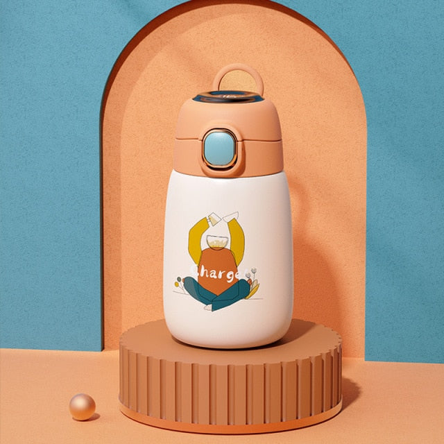 BowLift | Cartoon Kids Temperature Display Thermos Bottle