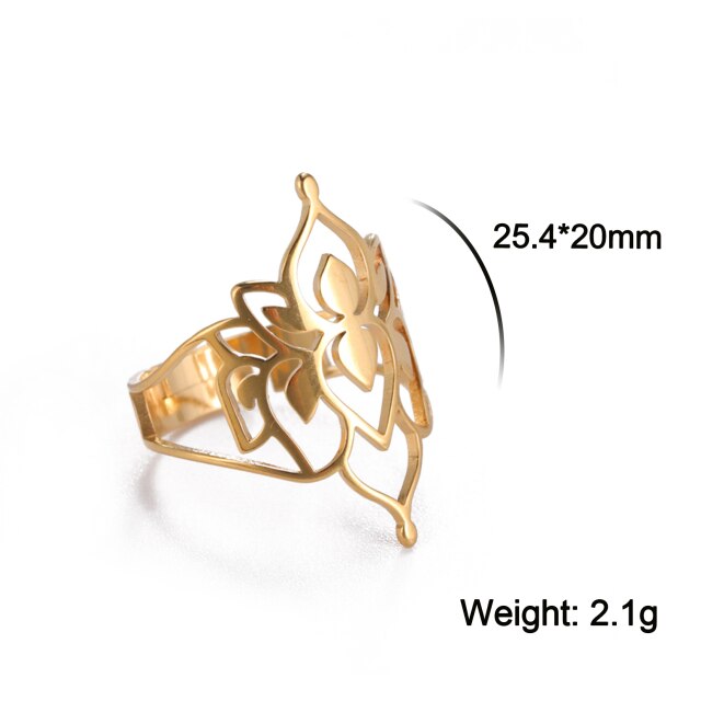 BowLift | Buddha Vintage Lotus Rings for Women