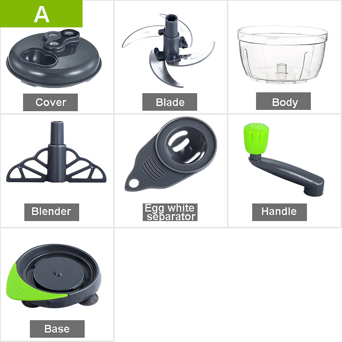 BowLift | Manual Easy Simple Meat Vegetable Chopper Container