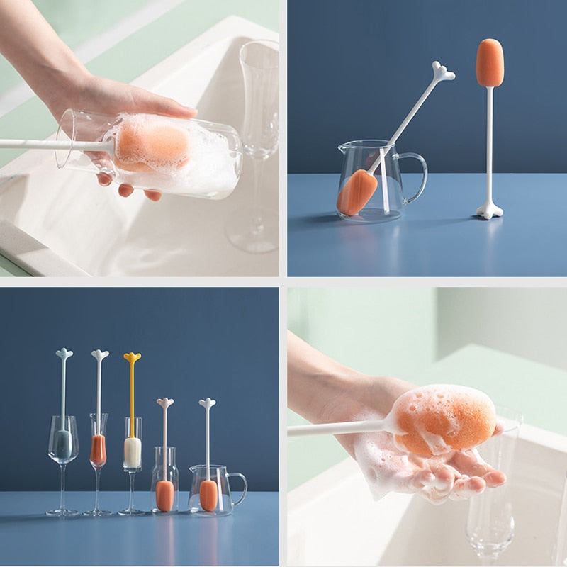 BowLift | Long Handle Vertical Cleaning Sponge Brush