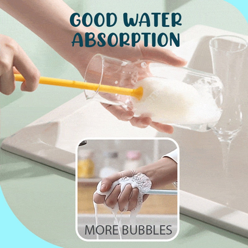 BowLift | Long Handle Vertical Cleaning Sponge Brush