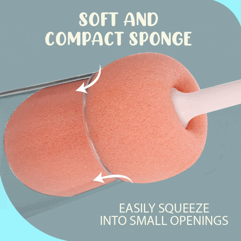 BowLift | Long Handle Vertical Cleaning Sponge Brush