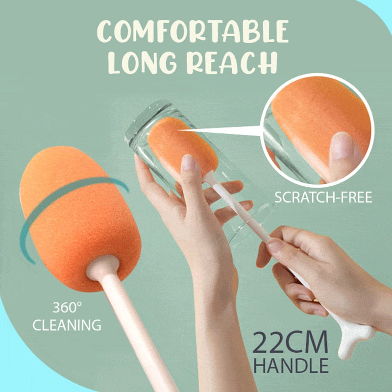 BowLift | Long Handle Vertical Cleaning Sponge Brush