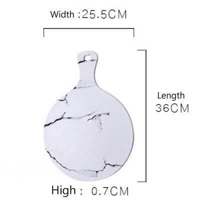 BowLift | Luxury Ceramic Creative Marble Stripe Large Pizza Plate