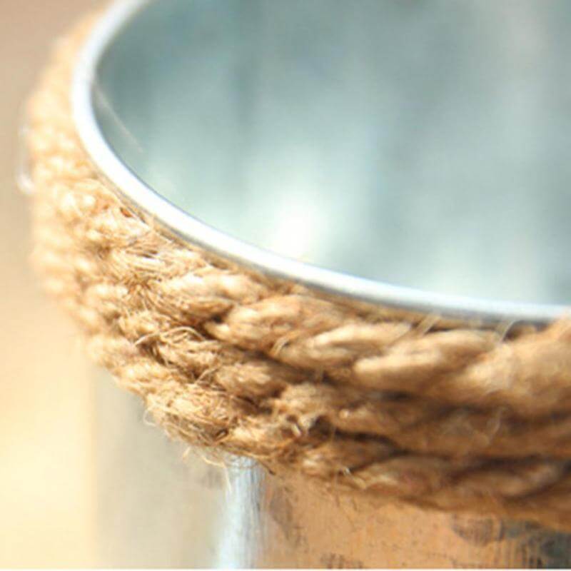 BowLift | Vintage Mini Kettle Flowers Iron Bucket Vase