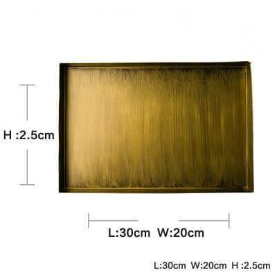 BowLift | Luxury Gold Color Metal Serving Trays