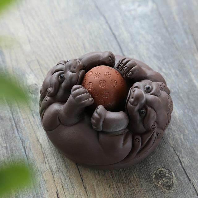 BowLift | Japanese Creative Toad Tea Pet Set