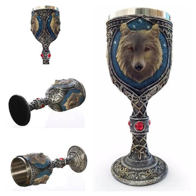 BowLift | Stainless Steel Skull Gothic Goblet Cocktail Glass