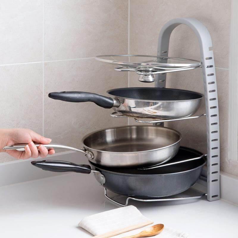 BowLift | Stainless Steel Pot Lid Rack Spoon Holder