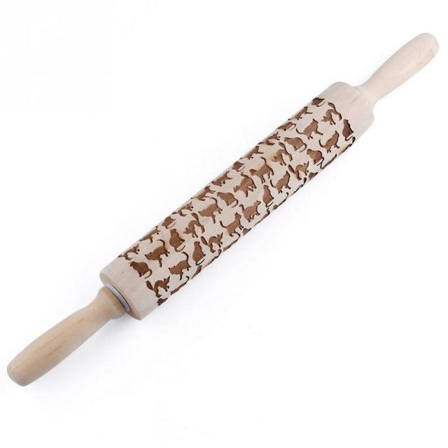 BowLift | Engraved rolling pin for creative patterns