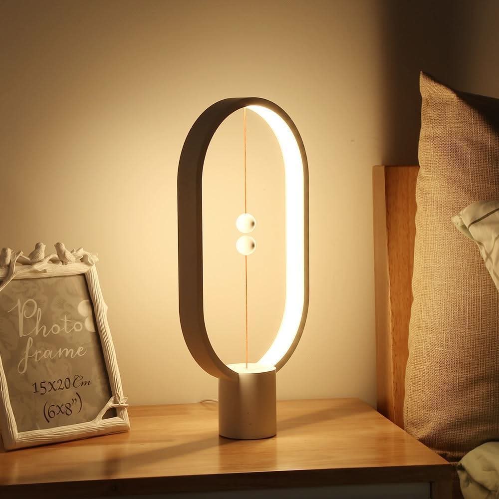 BowLift | Wood LED Table Lamp with Magnetic Switch