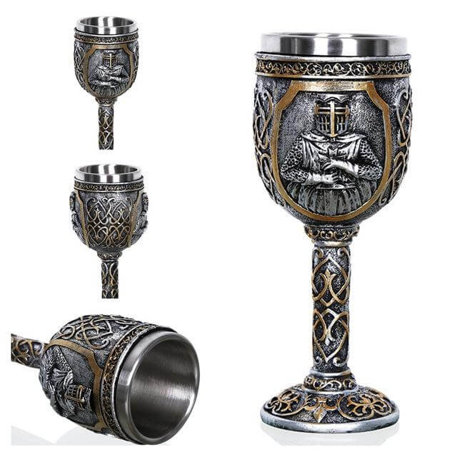 BowLift | Stainless Steel Skull Gothic Goblet Cocktail Glass