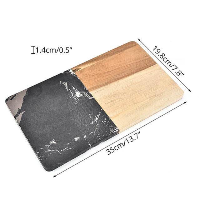 BowLift | Marble & Acacia Wood Cutting Board