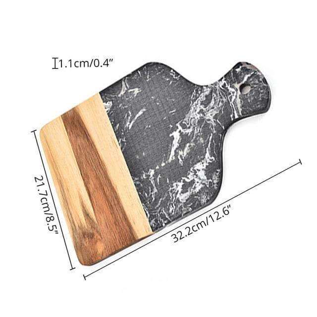 BowLift | Marble & Acacia Wood Cutting Board