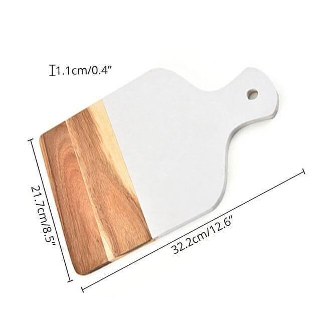 BowLift | Marble & Acacia Wood Cutting Board