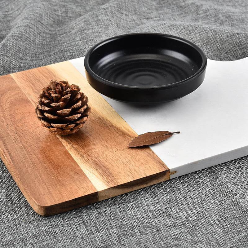 BowLift | Marble & Acacia Wood Cutting Board
