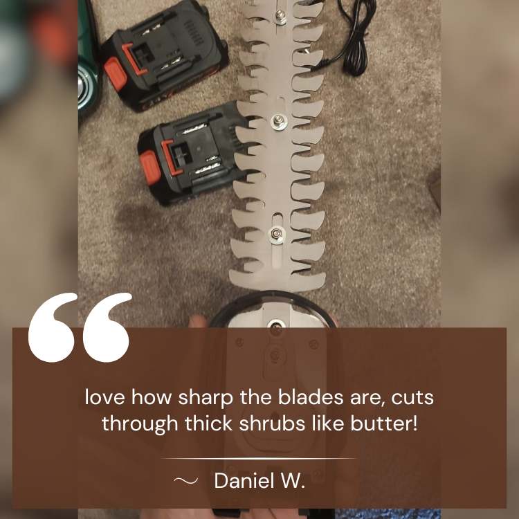 BowLift | Cordless 2-in-1 Hedge & Shrub Trimmer | Lightweight, Ergonomic & Ideal for Garden Maintenance