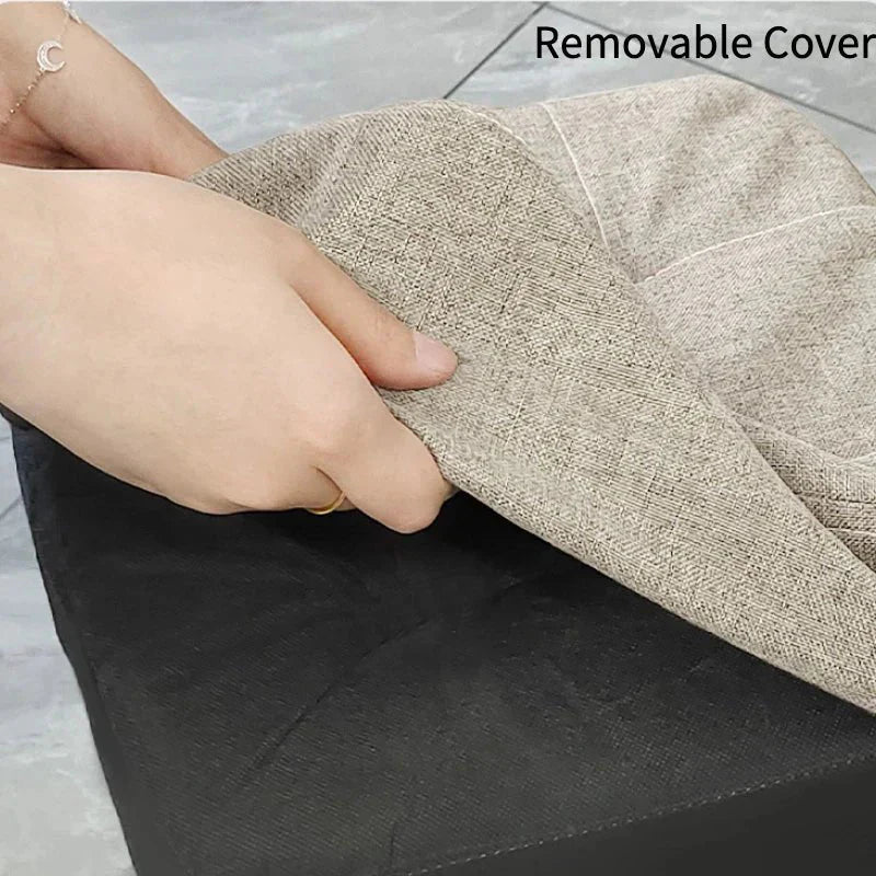 BowLift | Padded ottoman stool in retro style in pastel colors