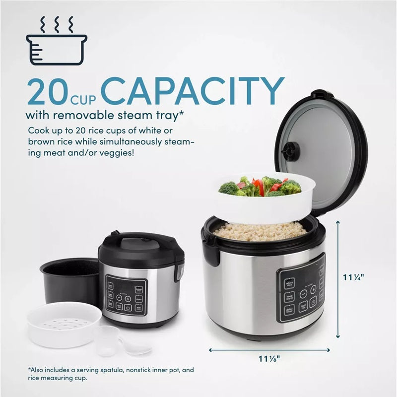 BowLift | 20-Cup Multifunctional Digital Rice Cooker