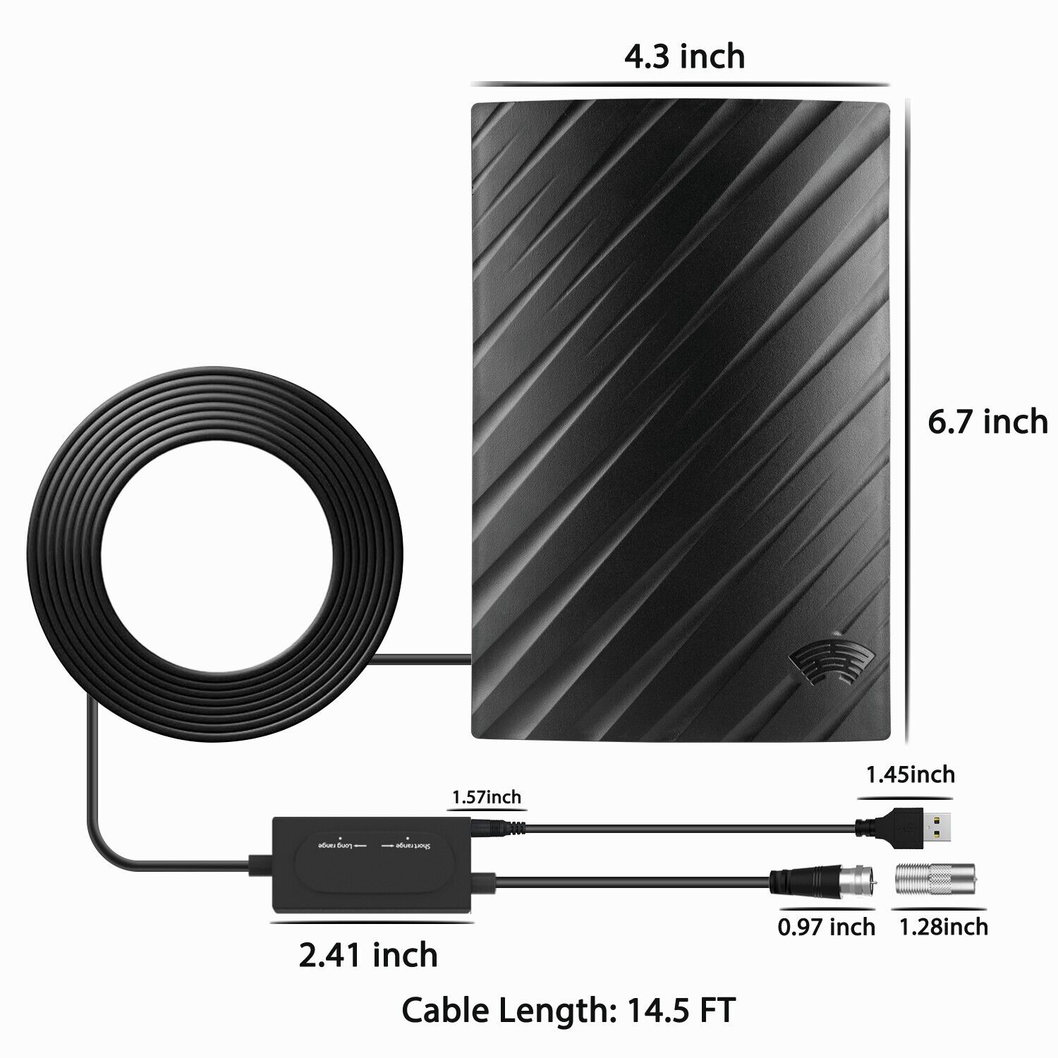 BowLift | Range Indoor HDTV 4K Digital Antenna 600 Miles