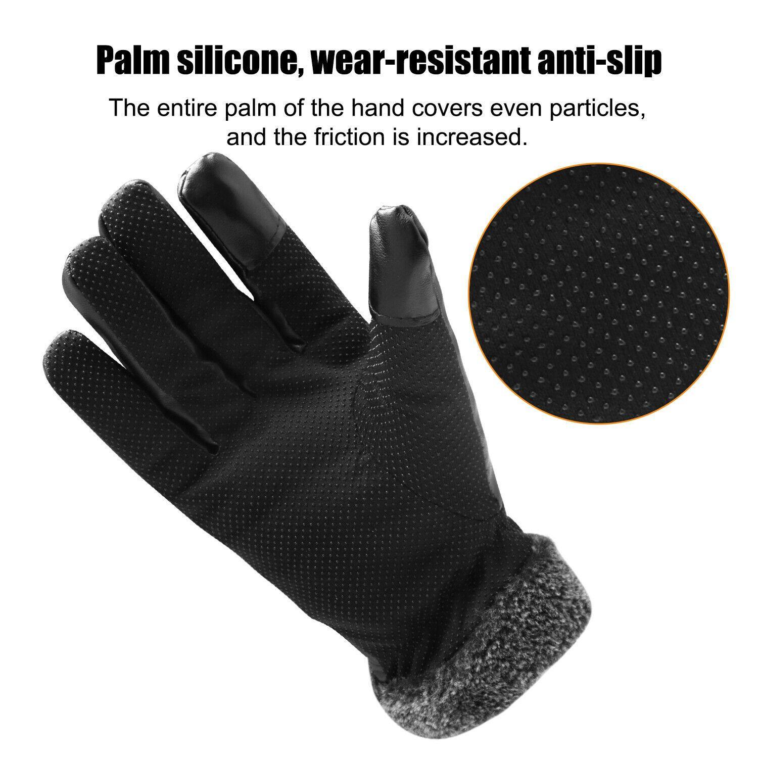 BowLift | -30℃ Waterproof, warm leather ski gloves for winter | Touchscreen compatible