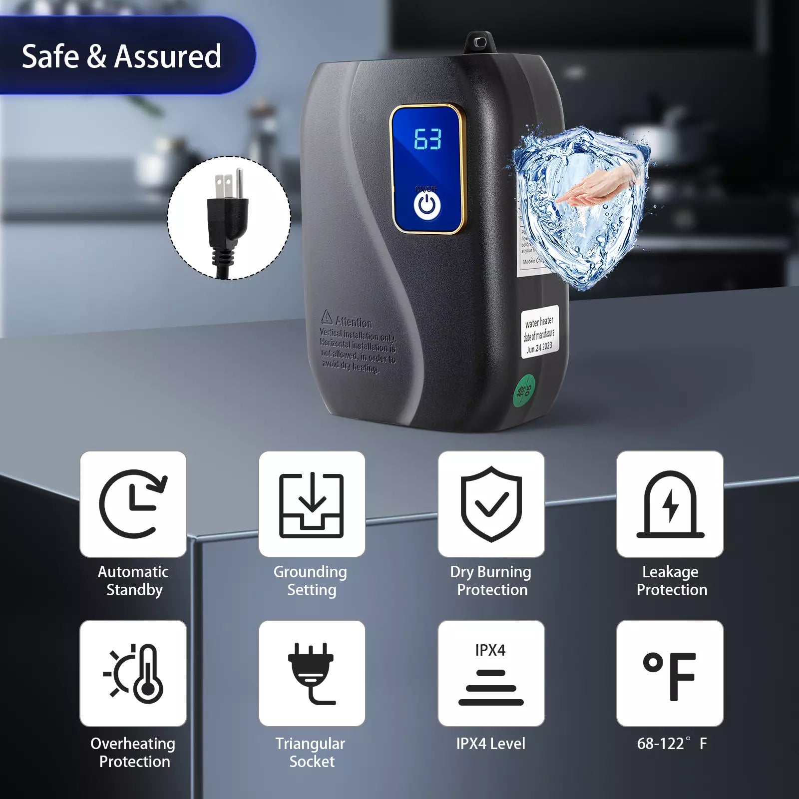 BowLift | Instant Tankless Water Heater – Compact, Energy-Efficient Hot Water On Demand