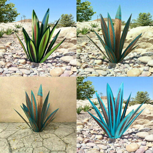 BowLift | Eternal Agave – Handcrafted Rust-Proof Metal Garden Sculpture for Indoor & Outdoor Decor