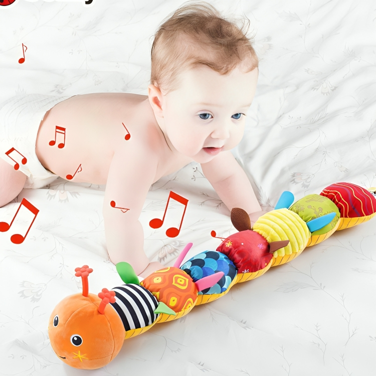 BowLift | Baby Sensory Plush Musical Caterpillar Toy