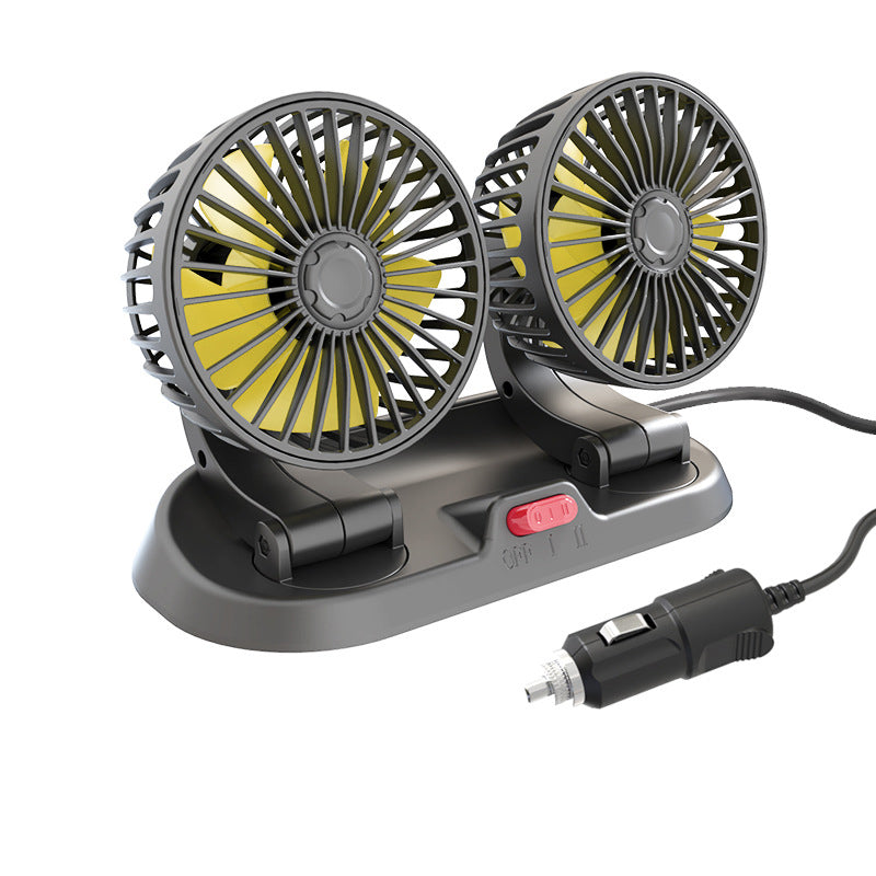 BowLift | Dual Head Car Auto Cooling Air Circulator Fan