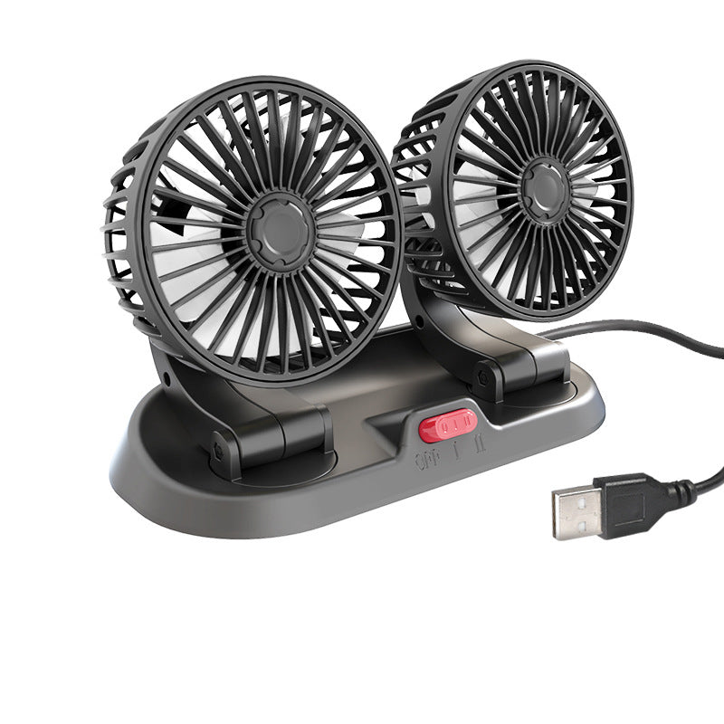 BowLift | Dual Head Car Auto Cooling Air Circulator Fan