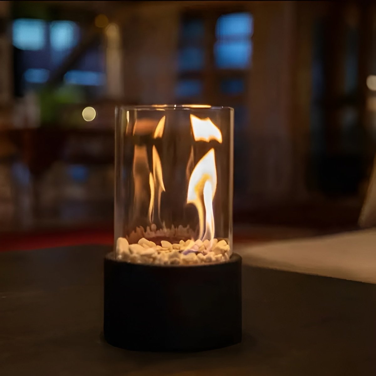 BowLift | FLAREVO – Elegant Table Fireplace with Smoke-Free Bioethanol Combustion