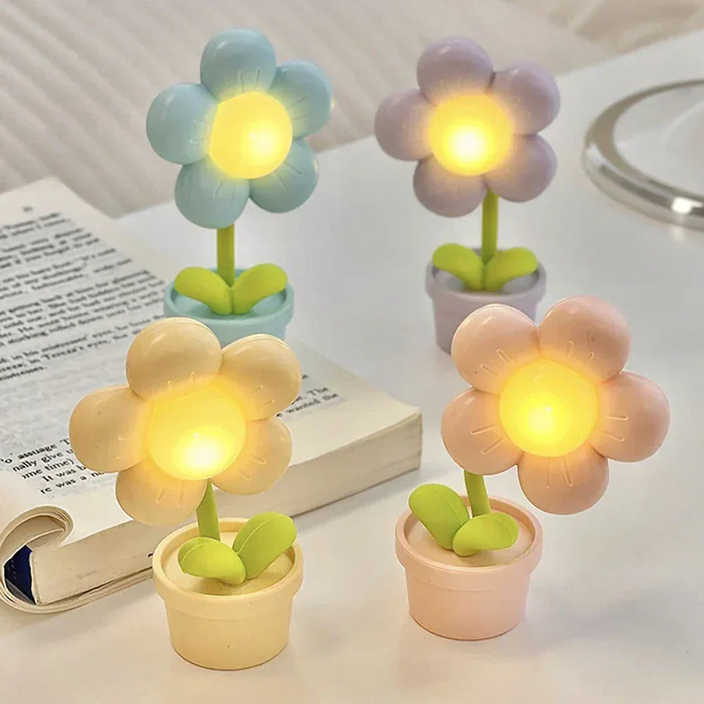 BowLift | Small Flower Relaxing Table Lamp - BlossomGlow