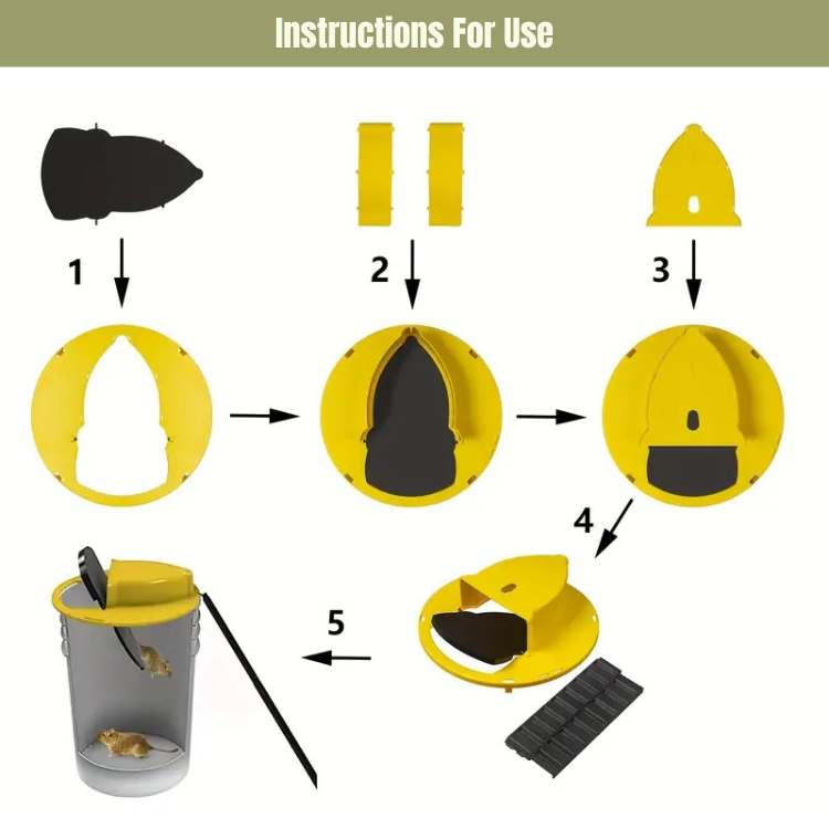 BowLift | SmartCatch Hands-Free Mouse Trap | Safe for Families & Pets, Multiple Capture System for Effective Rodent Control