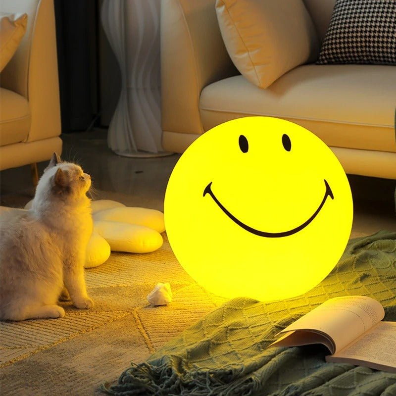 BowLift | LED Rechargeable Smiley Night Light | Cute Glow Buddy for Kids' Bedroom & Nursery Decor