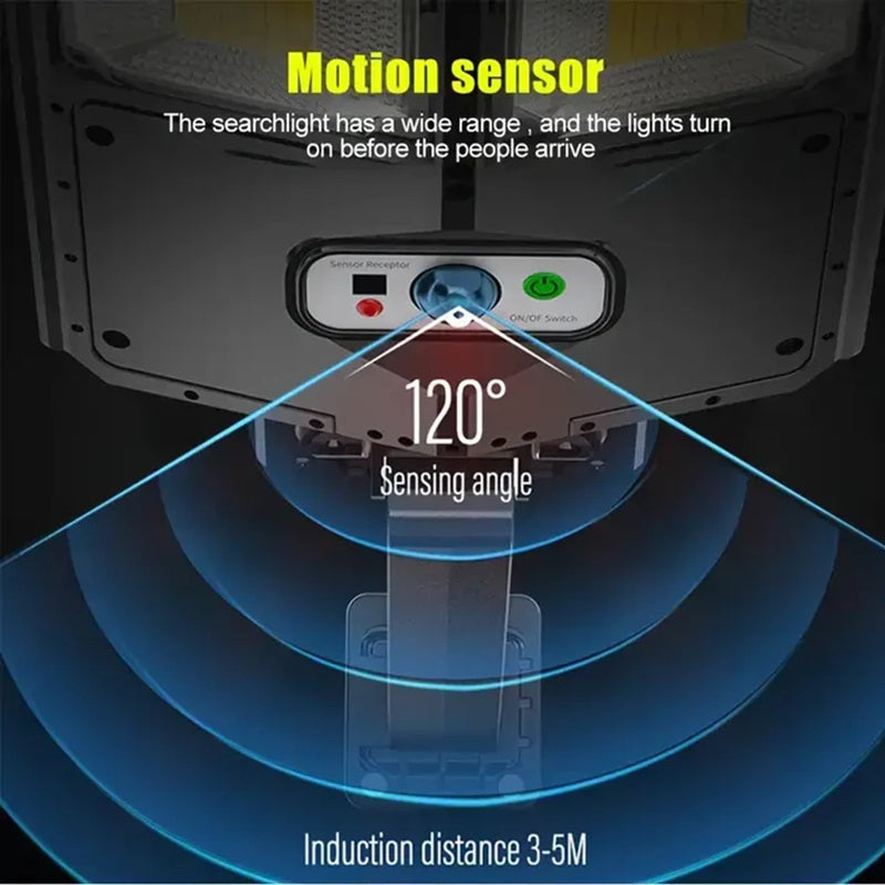 BowLift | High-Powered 250W LED Solar Street Light with Motion Sensor