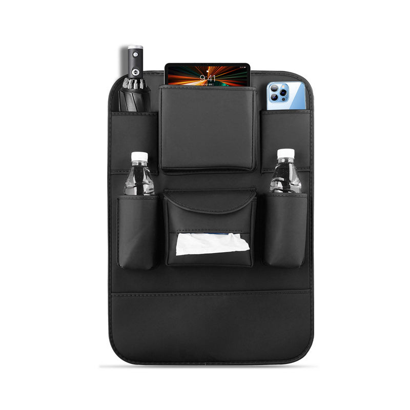 BowLift | PU Leather Car Seat Back Organizer