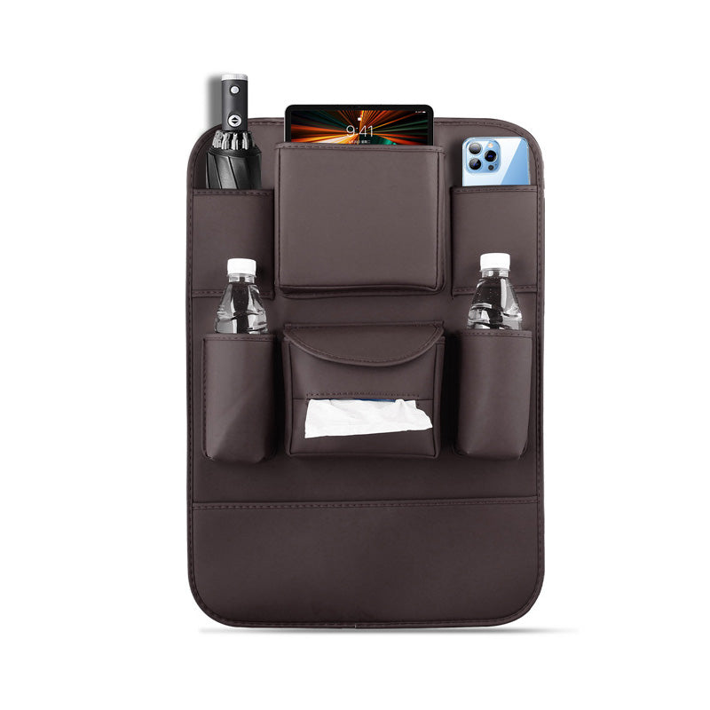 BowLift | PU Leather Car Seat Back Organizer