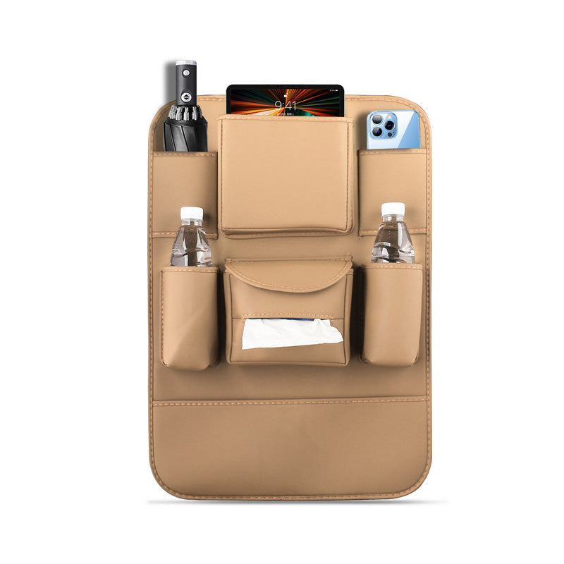 BowLift | PU Leather Car Seat Back Organizer