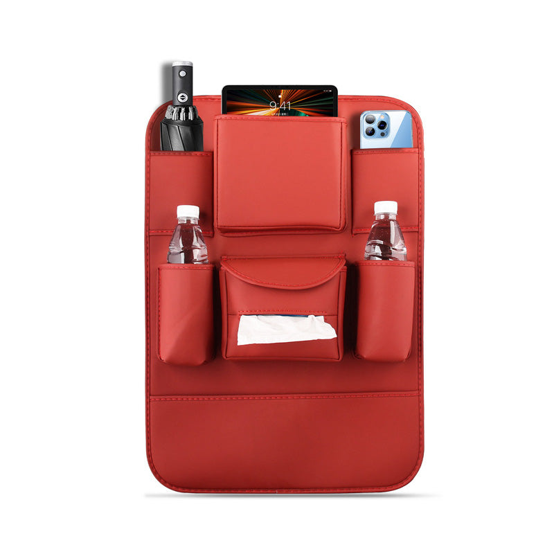 BowLift | PU Leather Car Seat Back Organizer