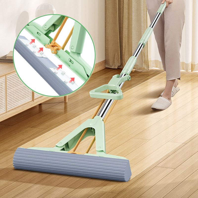 BowLift | Absorbent Folding Squeeze Sponge Mop with Brush