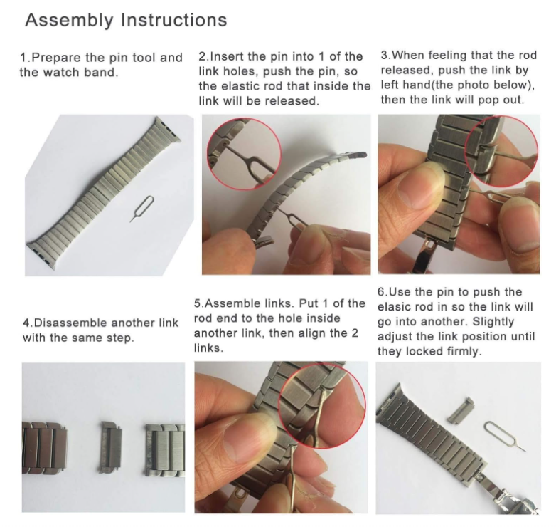 BowLift | GS Business Modification stainless steel band for Apple Watch