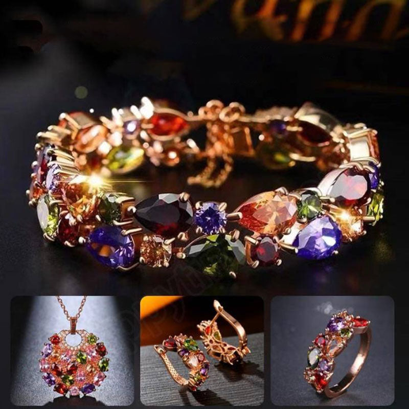 BowLift | Earrings, bracelets, necklaces or rings with colored zircon for women