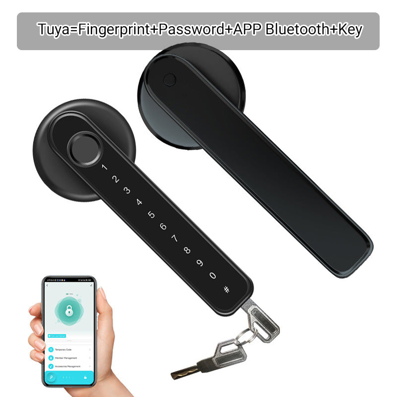 BowLift | Fingerprint Smart door lock handle with Bluetooth APP control