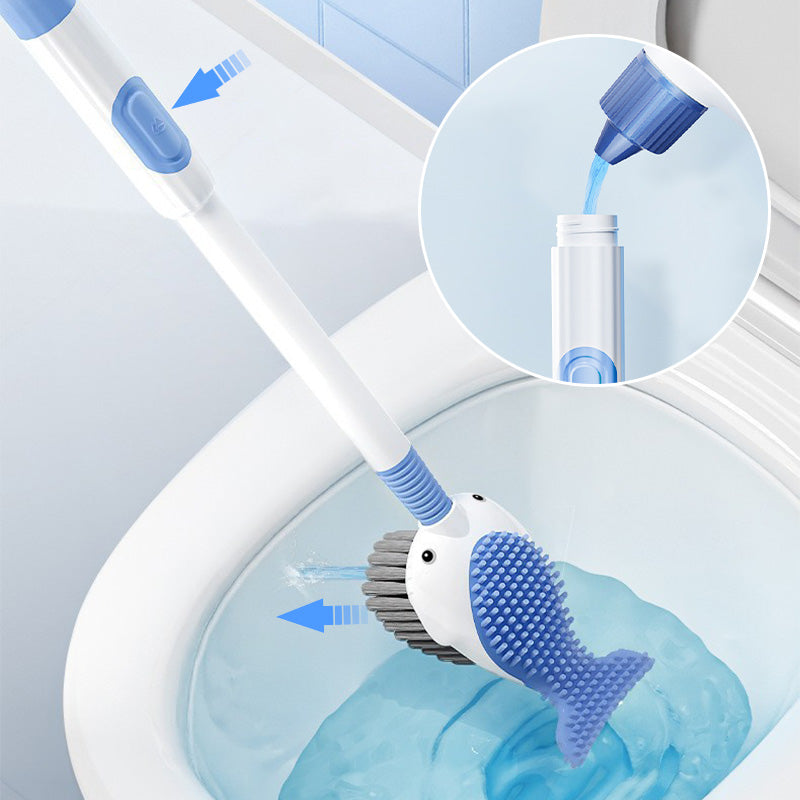 BowLift | Wall-mounted suction cup toilet brush set