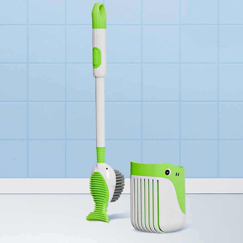 BowLift | Wall-mounted suction cup toilet brush set